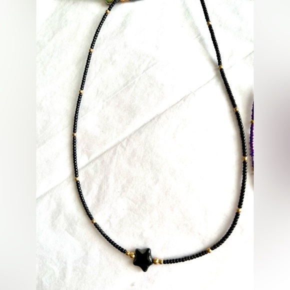 NWT! 4 Necklace Set Purple Gold - Picture 6 of 10